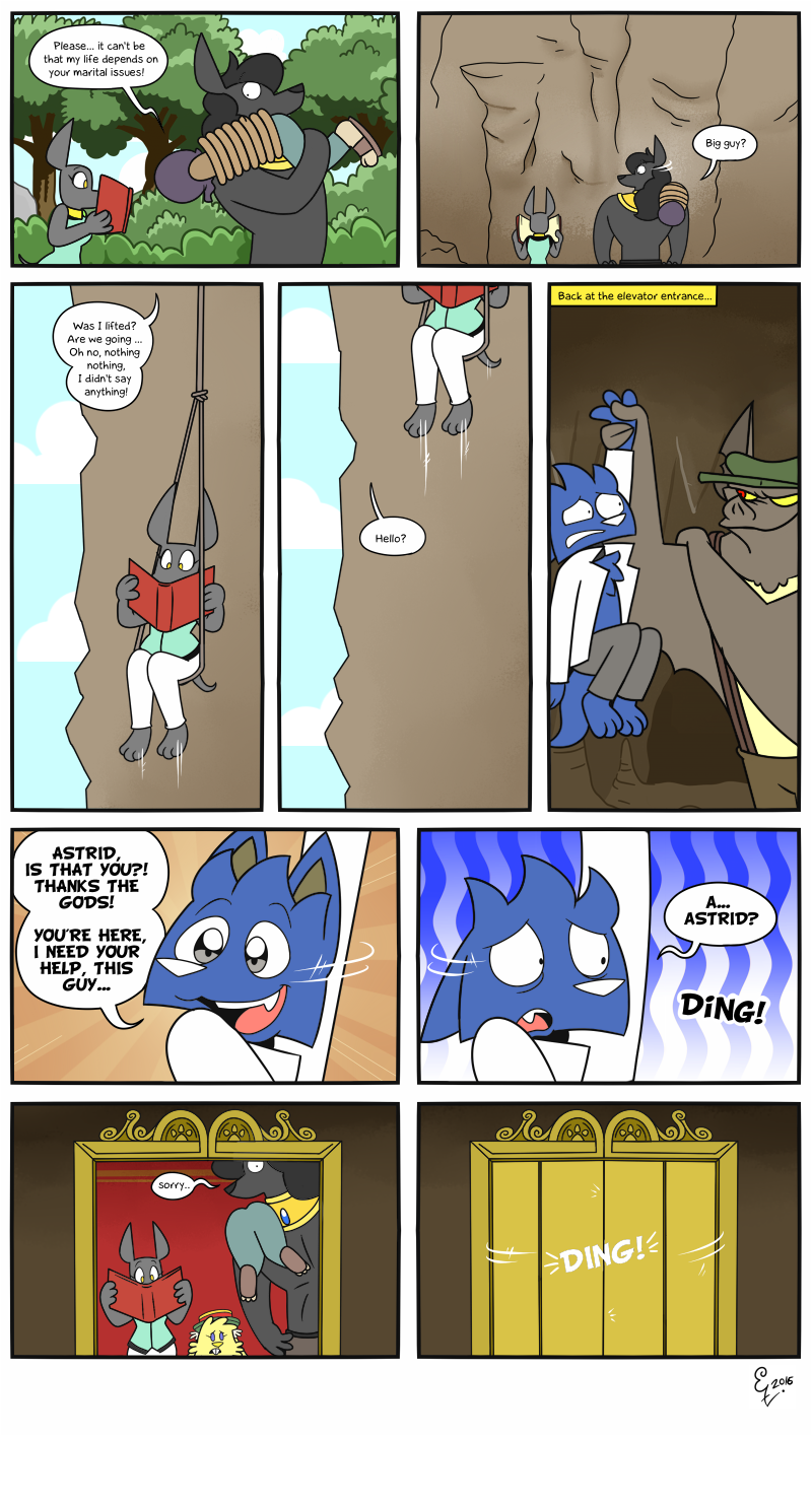 Comic 372 – Caught in a good book Comic 372 – Caught in a good book